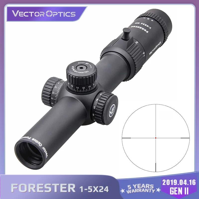Vektoriaus Optika Dvasios Forester 1-5x24 Riflescope Centras Dot Apšviestas Oro Minkštas taikymo Sritis Medžioklės Šautuvas taikymo Sritis oriniams AR15 taikymo Sritis