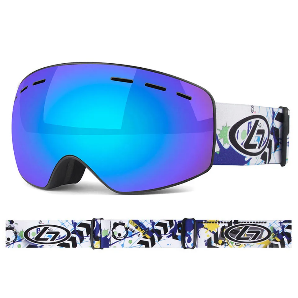 Vaikas Slidinėjimo Akiniai UV400 anti-rūko slidinėjimo kaukę, akinius, Dukart Sluoksnių Slidinėjimas Sniego Snieglentės Akiniai Vaikų Vaikai Mergina 4-16 Metų