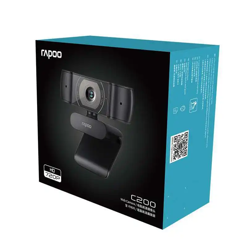 Originalus Rapoo C200 Kamera 720P HD Su USB2.0 Su Mikrofonu Pasukti Kameros Live Transliacijos Vaizdo Skambučius Konferencija