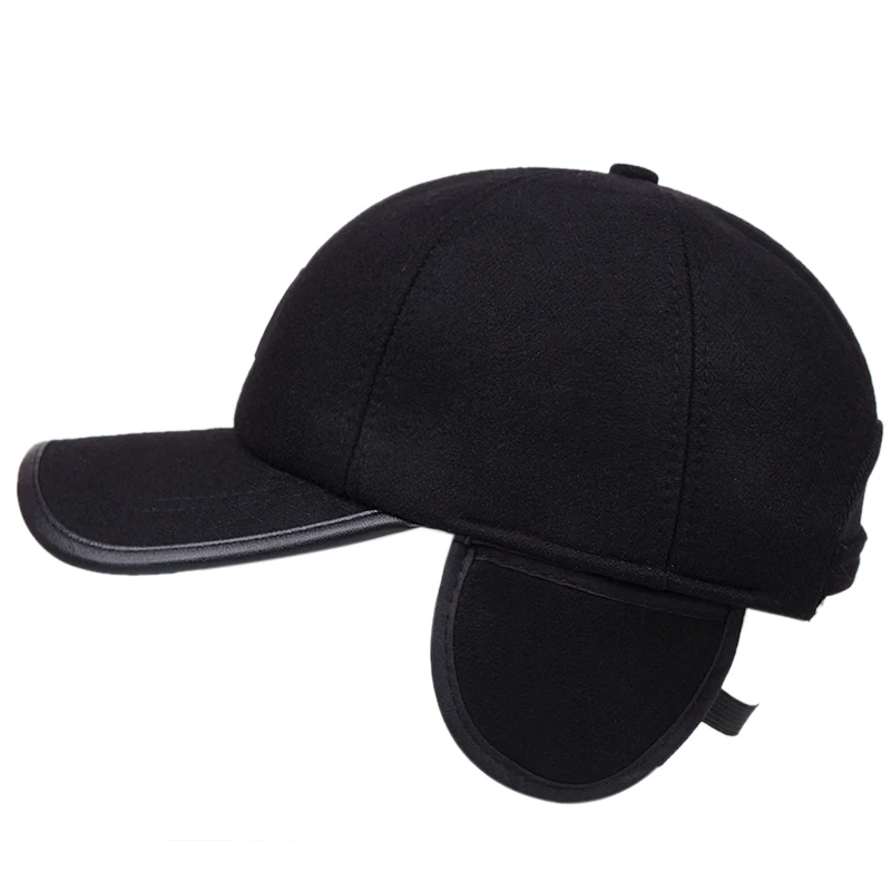 2020 naujas žiemos vidutinio amžiaus ir vyresnio amžiaus beisbolo kepuraitę lauko vėjo ausies bžūp sutirštės šiltas žiemą šiltą kepurę vilnonių skrybėlę vyrai