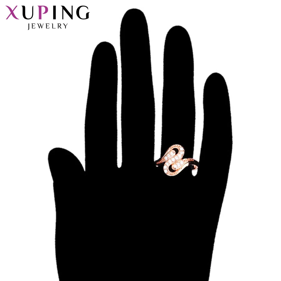 Xuping Prabangus Elegantiškas Temperamentas Žiedai Populiarus Dizainas Žavesio Stiliaus Moterų Padėkos Papuošalai Kalėdų Dovana 15036