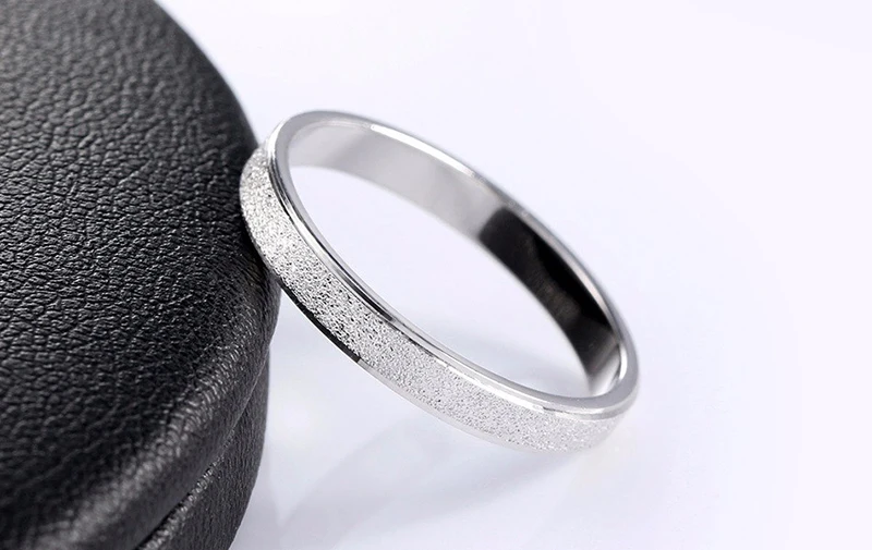 1pcs Aukštos kokybės 4mm Paprastas Žiedas Mados Kietas 925 Sidabro Žiedas Vyrų ir Moterų Išskirtinių Poros Vestuvių Žiedas Su Pažymėjimas