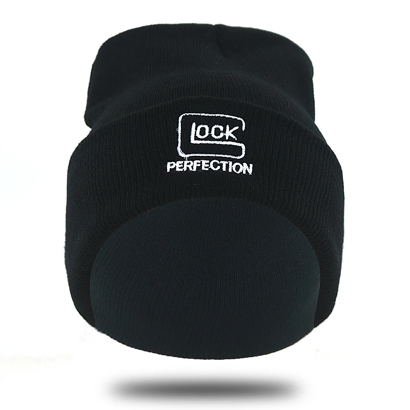 Sprogimo Glock šaudymo sporto megzti beanie skrybėlių medvilniniai siuvinėjimo Taktinis GLOCK beanies lauko mados žieminės kepuraitės, kepuraitė nauja