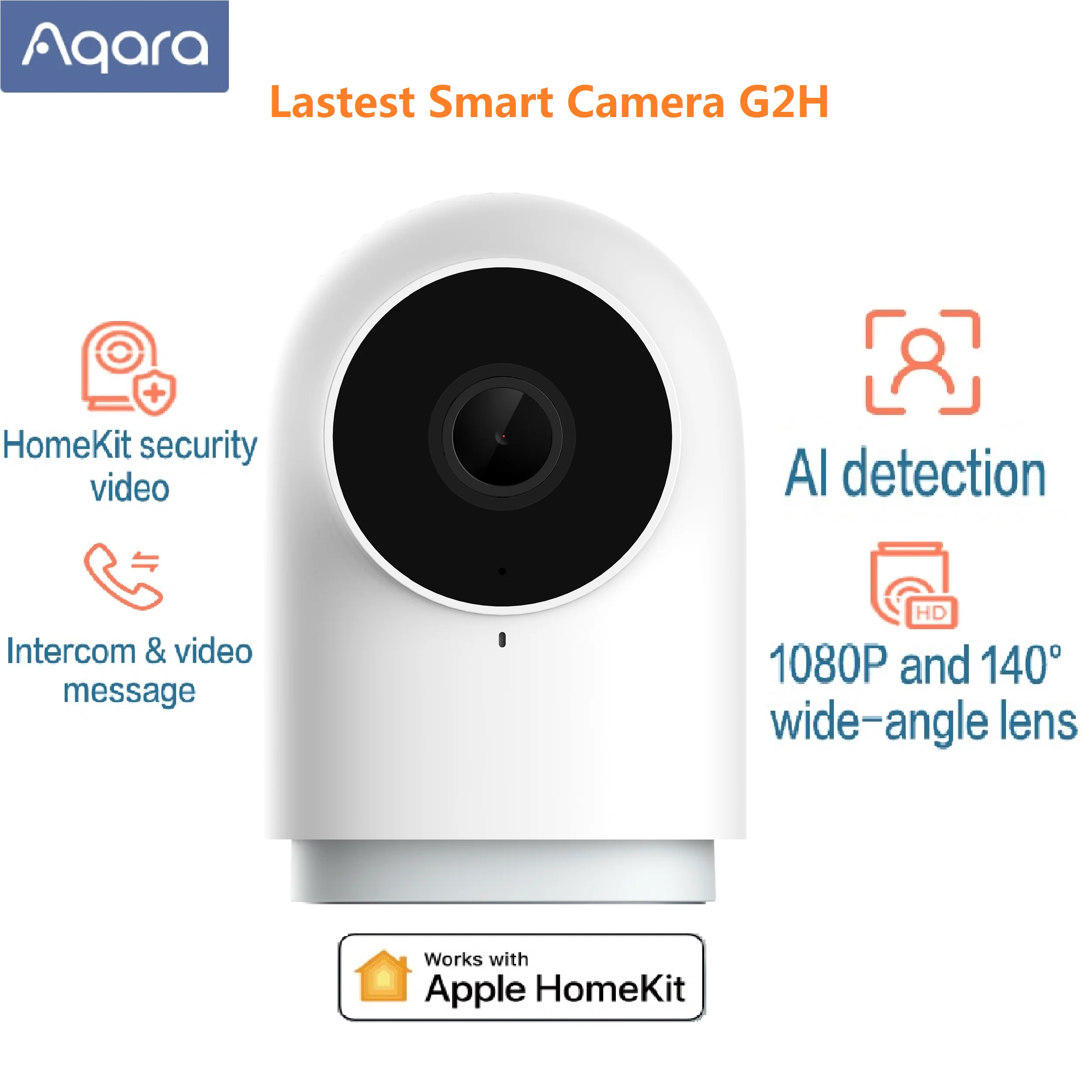 Aqara Hub G2H Smart Kamera 1080P HD Vartai Edition Naktinio Matymo Mobile 