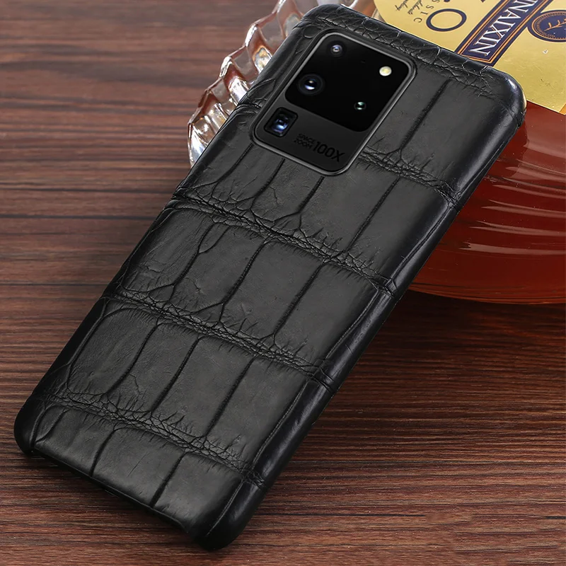 LANGSIDI Krokodilas Originalios Prabangos telefono dėklas samsung Galaxy s20 ultra S20plus s20FE a51 a71 s21 ultra natūralios odos apima
