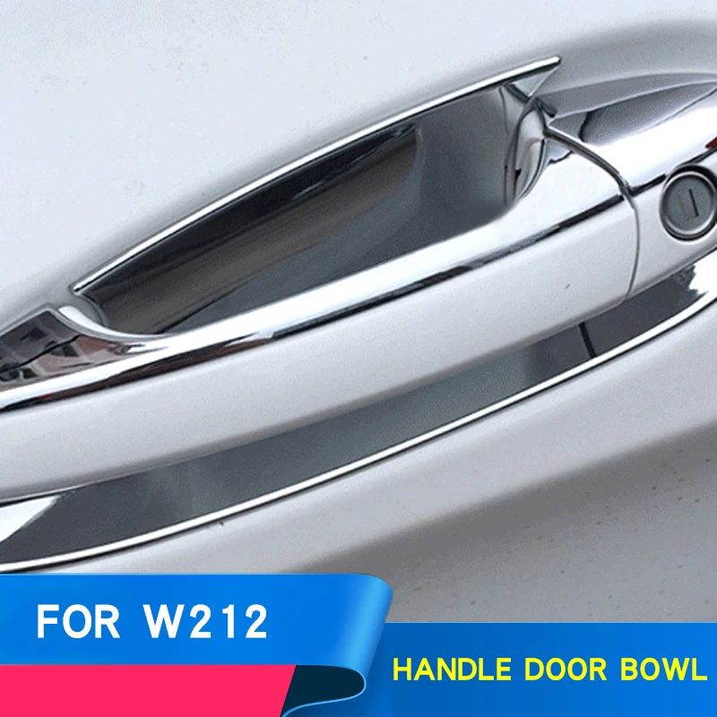 Automobilių durų rankena ryškios juostelės durų dubenį lipdukas Mercedes W212 