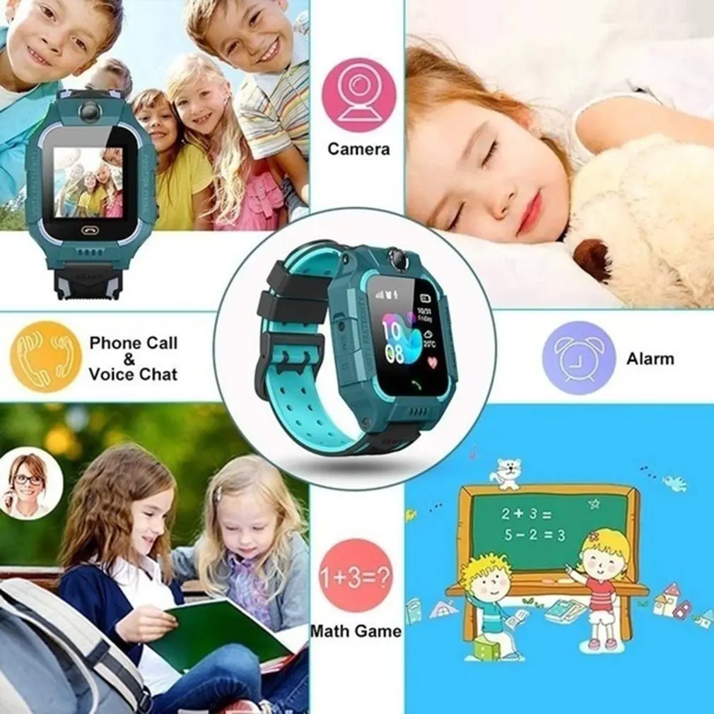 Q19 Vaikai Smart Watch Telefono Mergaičių Ir Berniukų Su Gps Locator Pedometer Fitness Tracker Palieskite Fotoaparato Stabdžių Prarado Žadintuvas