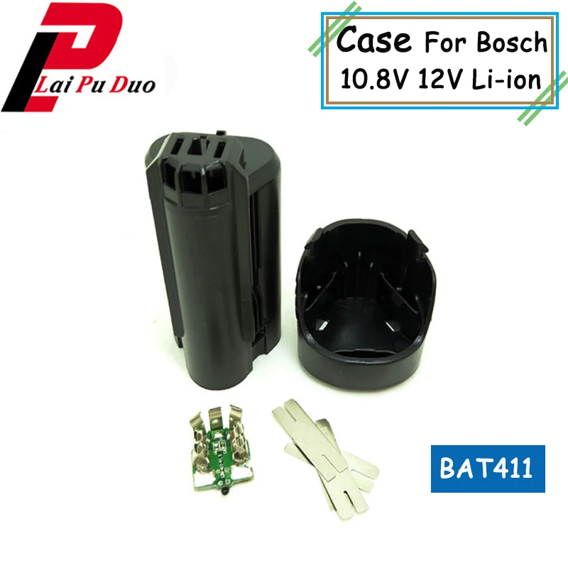 BAT411 Už Bosch 10.8 V, 12 v Akumuliatoriaus Plastiko Atveju (ne baterija ląstelių ) PCB plokštės BAT411 Shell Langelis Li-ion Baterija Atveju