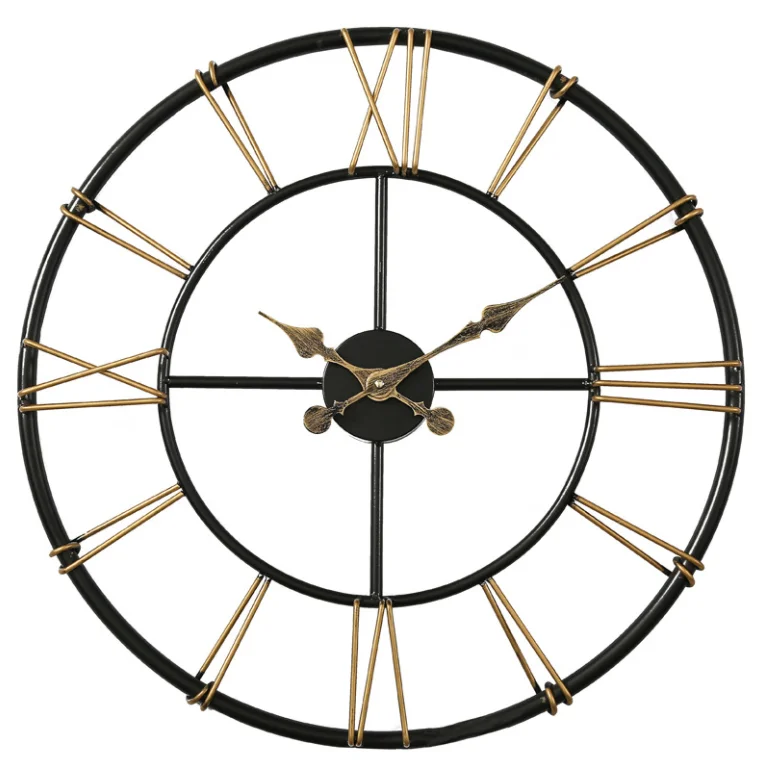 Retro Kūrybos Sieninis Laikrodis Paprasta Šiuolaikinės Silent Metalo Laikrodžio Mechanizmas Nordic Dizainas, Miegamasis Reloj De Sumalti Namų Dekoro BW50WC