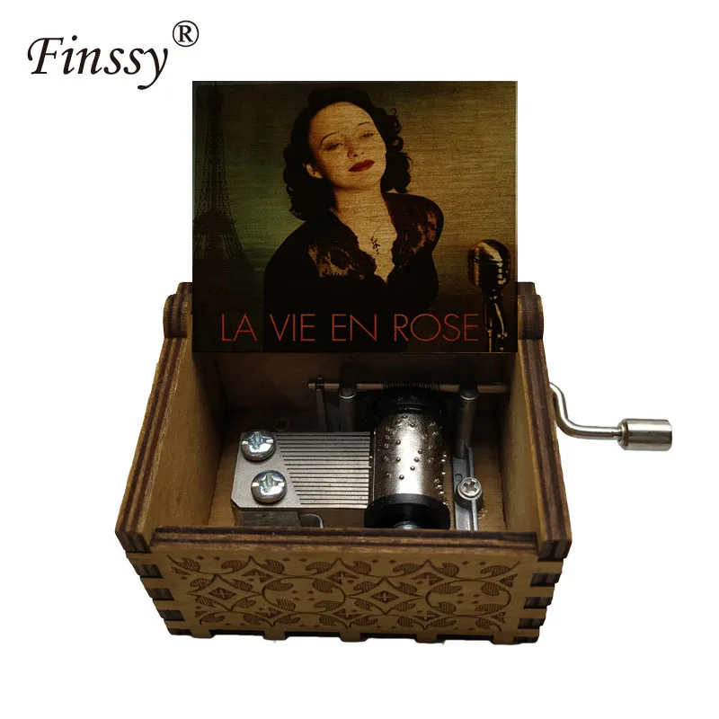 Music box (la vie en rose Muzikos Dėžutė Papuošalų Dėžutės Merginų Rankinio Muzikos Kalėdų prancūzijos puikūs draugai, Studentai, mokytojai Dovana