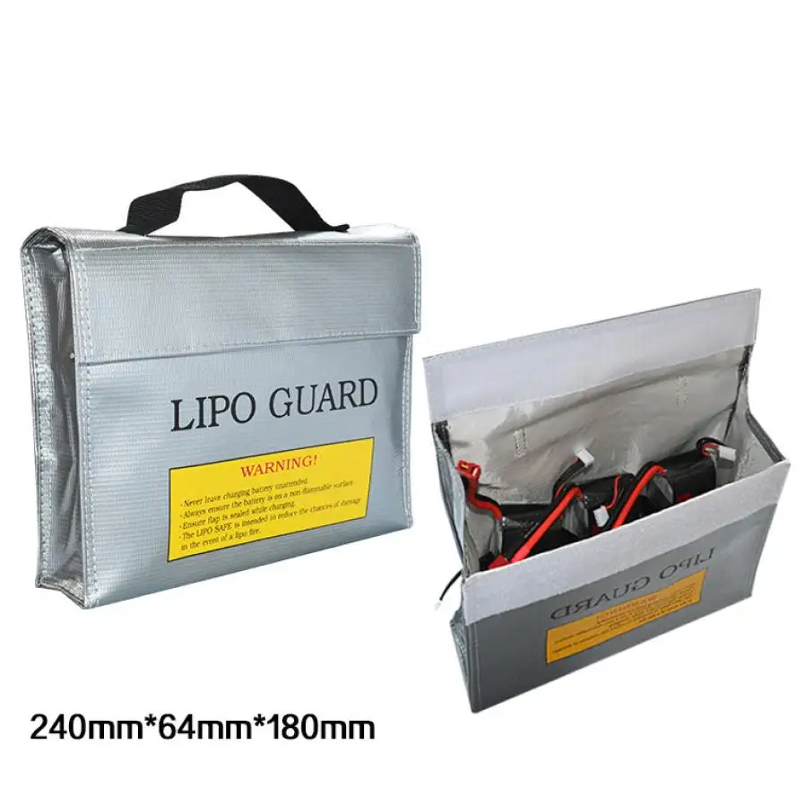 LiPo Li-Po Baterija atspari Ugniai Saugos Guard Saugus Maišelį 240*64*180MM Levert Dropship Sep16
