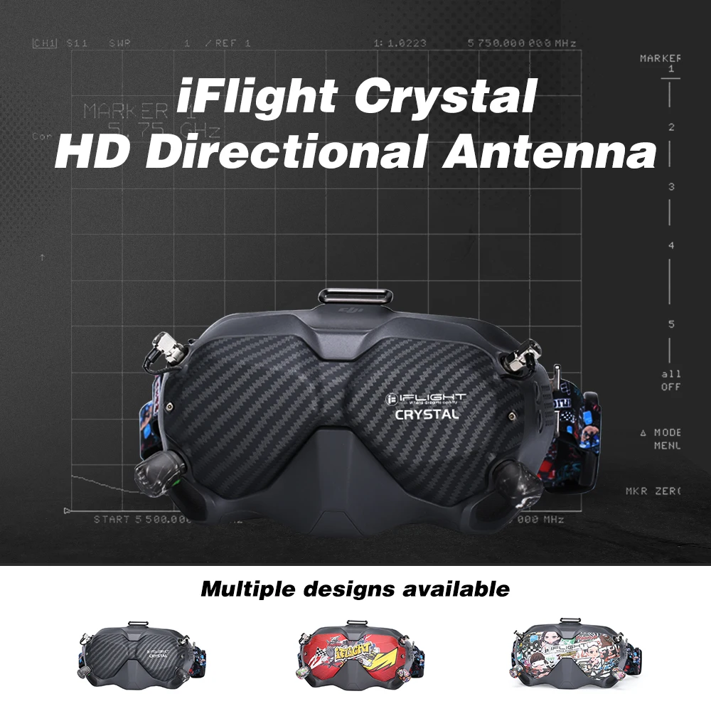 IFlight Crystal HD Pleistras 5.8 GHz Kryptinės Antenos Didelis Pelnas Ilgo Nuotolio Modulis RC 