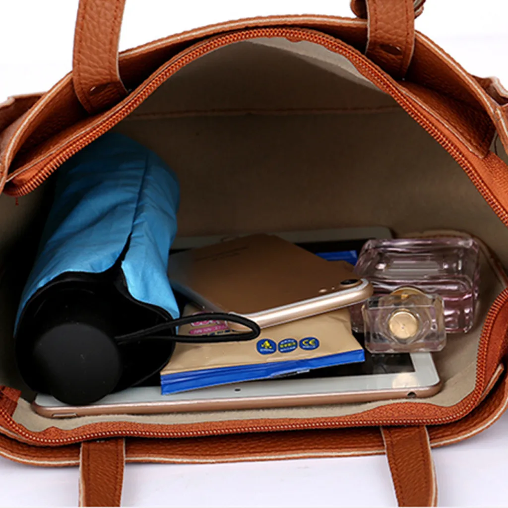 Moteris maišo Mados Atsitiktinis Turi Keturis paketus, Prabanga rankinės Dizaineris Pečių krepšiai, krepšiai moterų 2019 Composite maišelį bolso 7J2