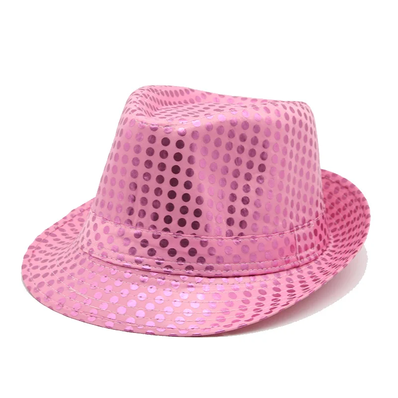 Moterų skrybėlės pavasarį, vasarą, rudenį, panama blizgus mažų kraštų fedora skrybėlės prabangus elegantiškas atsitiktinis raudona rožinė, violetinė šalies vyrų, moterų skrybėlės