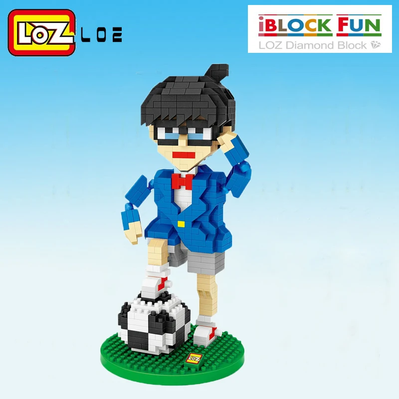 LOZ Deimantų Blokai Detektyvas Japonų Anime figūrėlių, Statyba Blokai Futbolo Asamblėjos Žaislai Vaikams Švietimo 9797