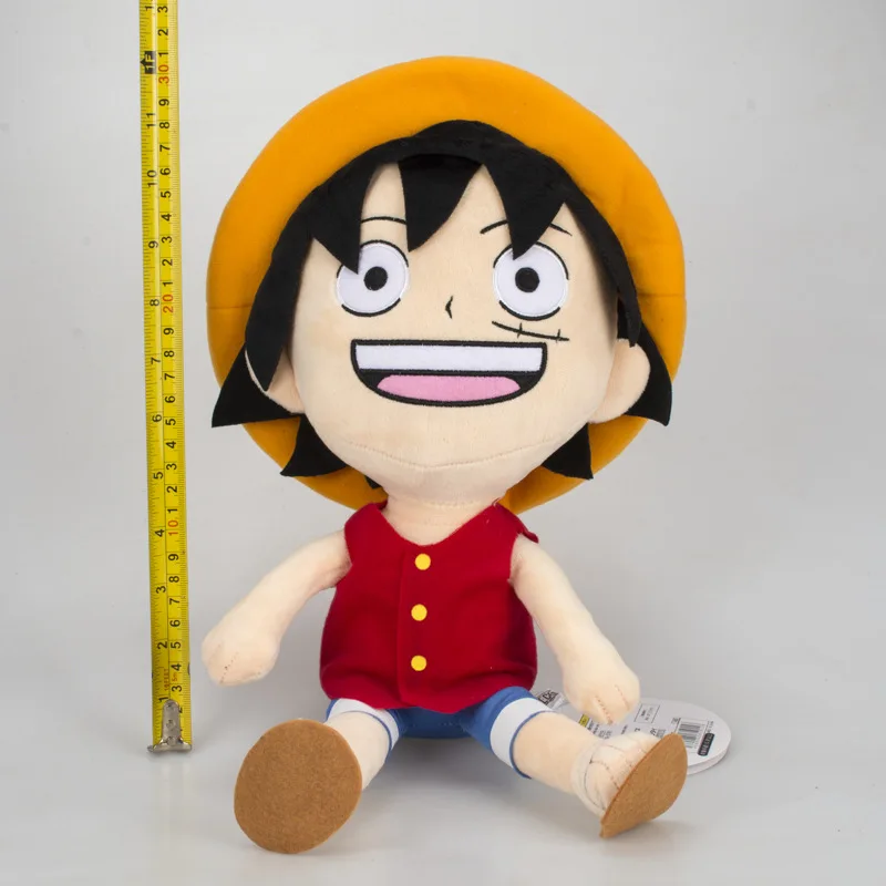 Anime One piece Pliušinis Žaislas Beždžionė D Luffy Šiaudų Skrybėlę, Lėlės, Minkšti Kimštiniai Žaislai, Dovanos