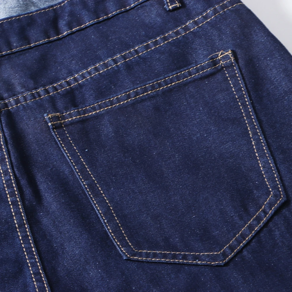 Sokotoo vyriški tamsiai mėlyna džinsinio audinio kombinezonai su antkrūtiniais Slim fit džinsai Petnešos jumpsuits