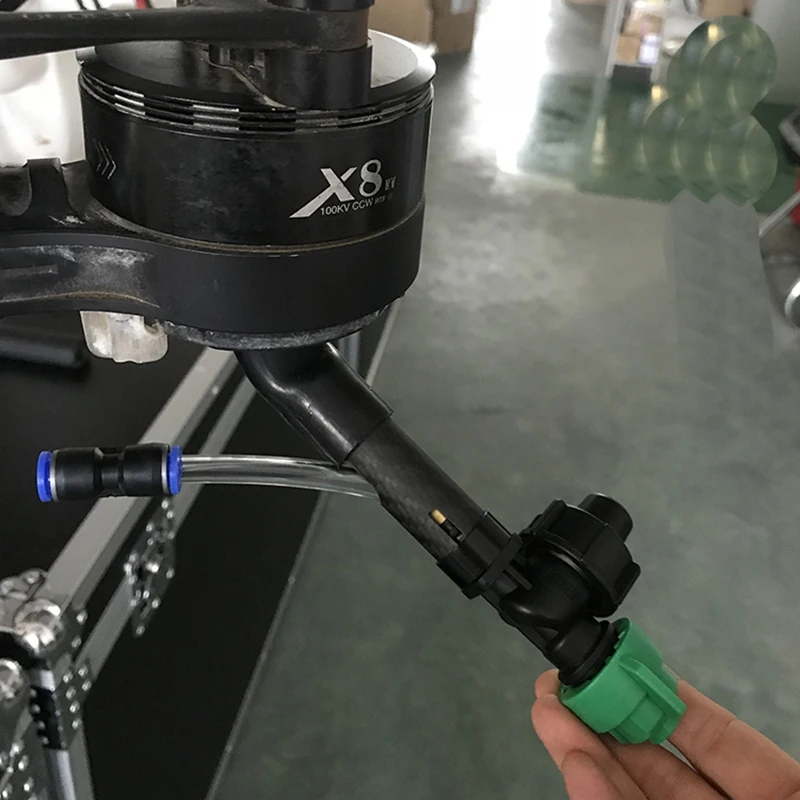 1PCS Nauji ilgi-bar aukšto Slėgio purškimo Antgalis Pratęsti Lazdele Purkšti Pesticidų Narkotikų Kostiumas Hobbywing X8 Antgalis Augalų UAV Drone