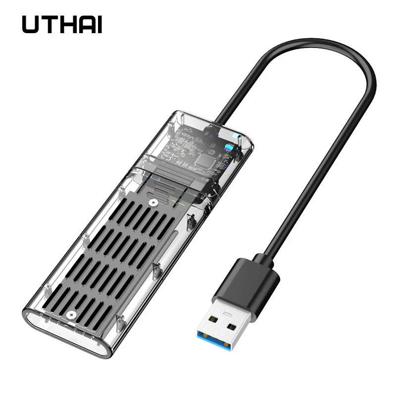 UTHAI M2 SSD ATVEJU NVME/SATA Važiuoklės M. 2 USB 3.0 SSD Adapteris NVME PCIE NGFF SATA M / B Klavišą SSD Disko Dėžutė M. 2 SSD ATVEJU