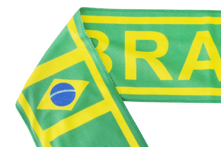 Pasaulio futbolo Čempionato Brazilijos futbolo tautos Gerbėjai Medvilnės Šalikas