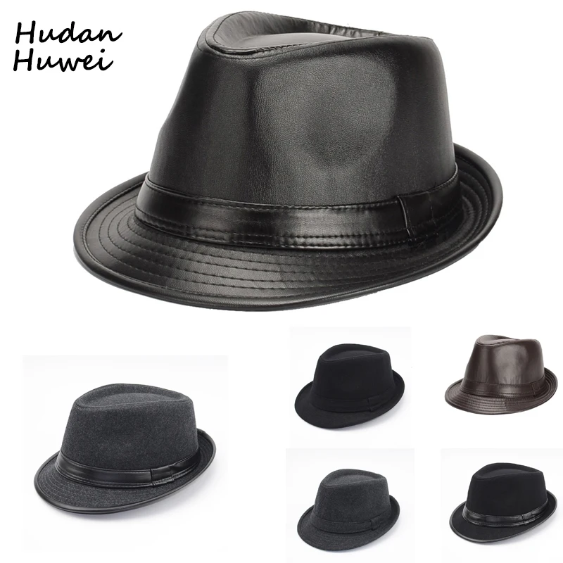 Britų Stiliaus Trumpas Kraštų Džiazo Kepurės Skrybėlės Mados Vilnos Veltinio Fedoras Trilby Skrybėlę kietas panama oficialų bžūp vyrams, moterims, unisex