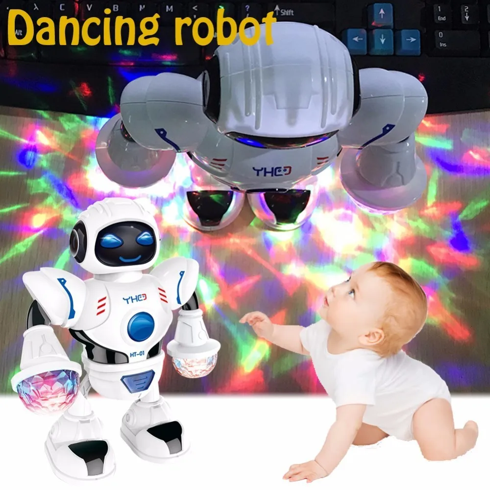 19.5*8*22cm Šalies LED Šviesos Maker LED Šviesos Muzika, Šokių Elektros Robotas Žaislas Festivalis Apdailos Vaikai Žaidžia Priedai
