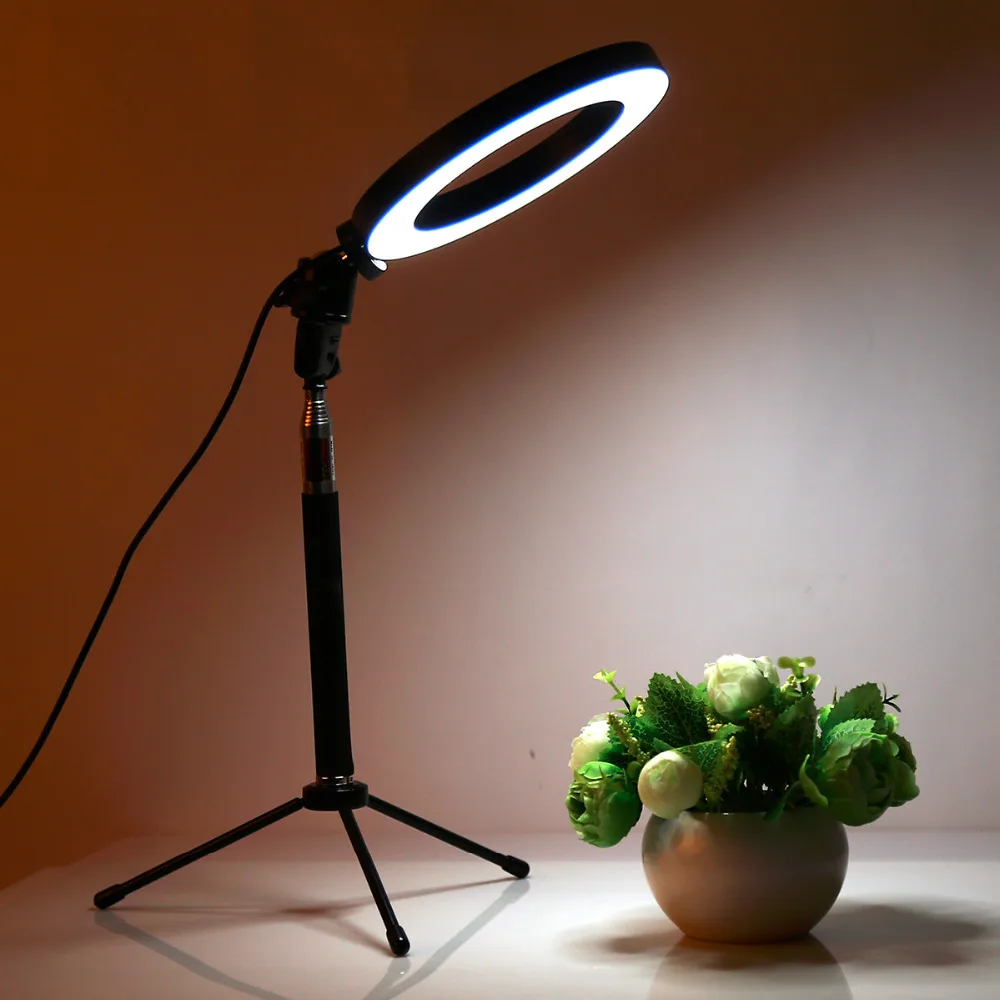 Pritemdomi LED Studija Kameros Žiedas Šviesos Nuotrauka Telefonas, Vaizdo Šviesos Lempos Su Trikojai Selfie Stick Žiedas Užpildyti Šviesos Canon Nikon