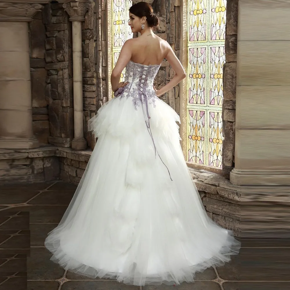 Vestuvių Suknelė Iki 2018 M. SoDigne Aukštos Kokybės Brangioji Nėrinių Aplikacijos Vestido De Noiva Nėrinių Linija, Puošnios Gėlės Nuotakos Suknelė