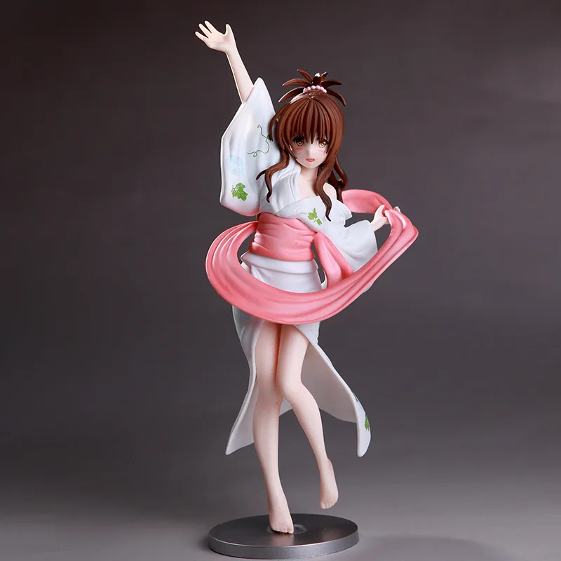 20cm Seksuali Mergina, Japonija, Anime LOVE Yuuki Mikan Kimono Yukata PVC Veiksmų Skaičius, Žaislų Duomenys Suaugusiųjų Kolekcijos Modelis Žaislai, Lėlės Dovana