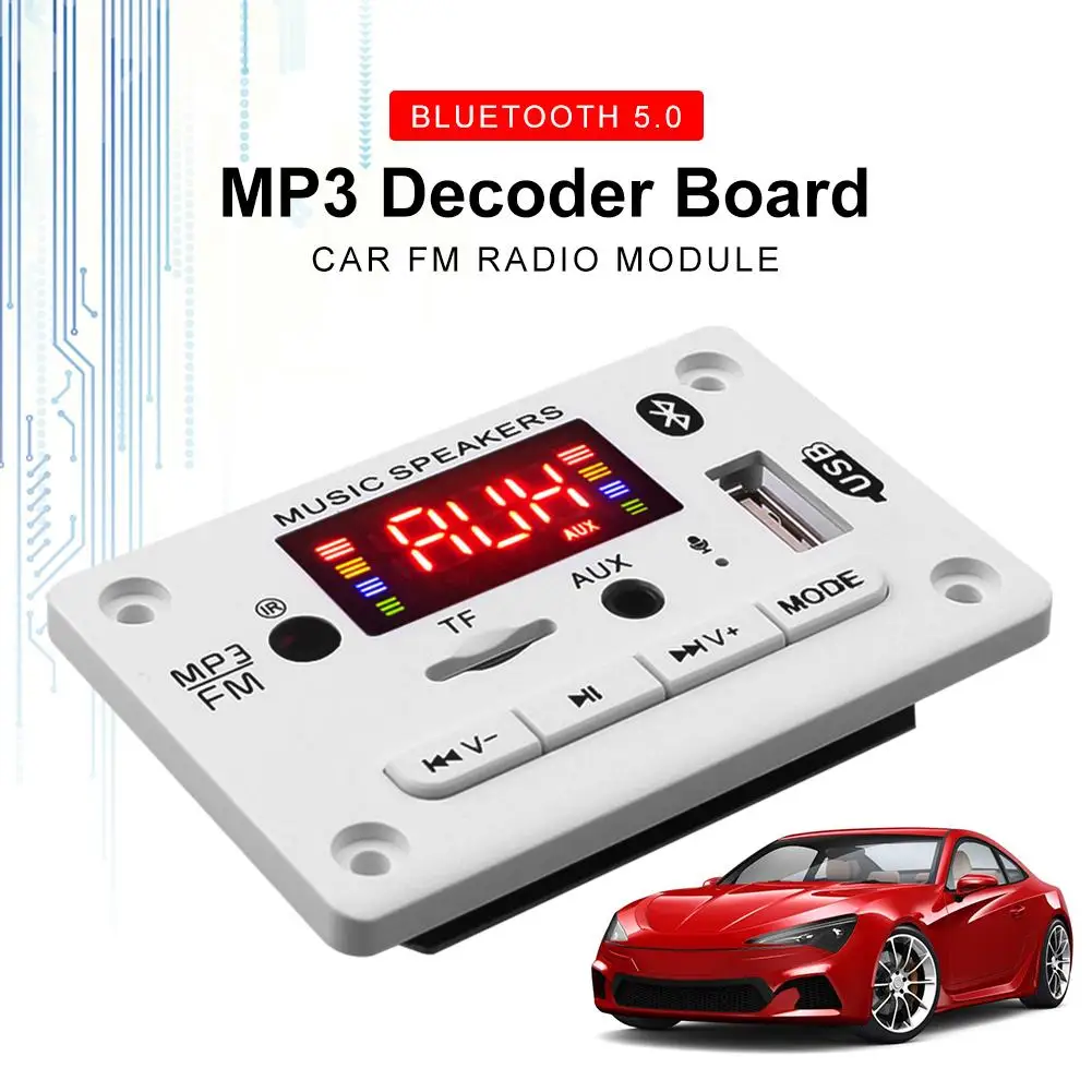 Belaidžio MP3 Grotuvas Dekoderis Valdybos Modulis Bluetooth 5.0 Stiprintuvo TF Radijas USB Automobilio Radijo Garso Garsiakalbis Automobilinis Rinkinys