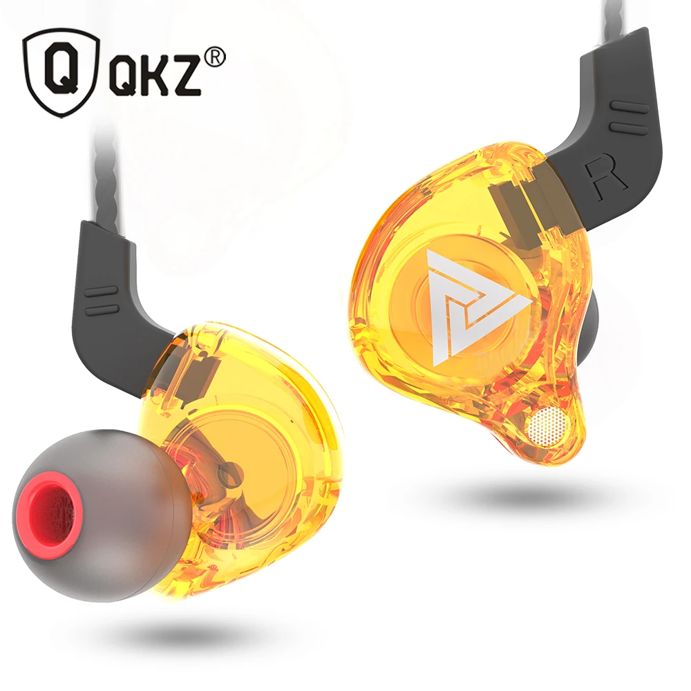 QKZ AK6 Ausines, Ausines už Telefoną Xiaomi su Mikrofonu iPhone In Ear Ausinės Stereo Race Sporto laisvų Rankų įranga sportui