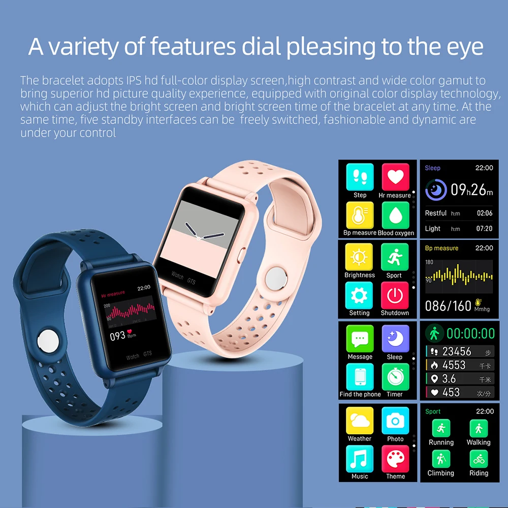 Rogbid Rowatch SE Smart Watch Vyrų Termometras, Realaus laiko Kūno Temperatūra, Širdies ritmas Tracker Smart Laikrodis atsparus Vandeniui Smartwatch