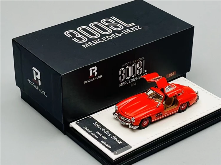 Briscale BSC Modelis 1:64 300SL W198 pakeliamos Raudona M/Ruda arba pledas sėdynės visiškai openDiecast Modelio Automobilių