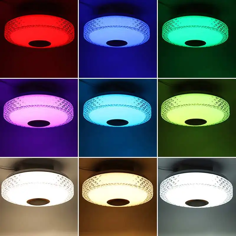 120W Šiuolaikinės RGB LED Lubų Šviesos 220V Namų Apšvietimo APP 