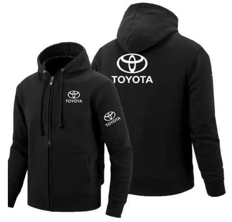 Užtrauktukas Hoodies Toyota logotipu Vilnos Hoodie ilgomis Rankovėmis Vyro užtrauktuku Striukė Palaidinukė Raudona Juoda Mėlyna Pilka w