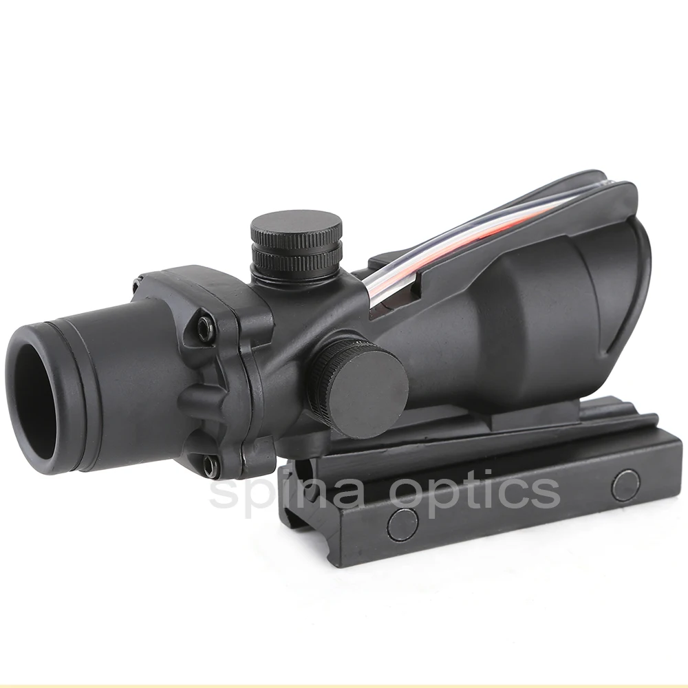 SPINA Medžioklės taikymo Sritis 1X32 Taktinis Red Dot Akyse Nekilnojamojo Raudonos, Žalios Optinio Pluošto Riflescope su Picatinny Rail už M16 Rifle
