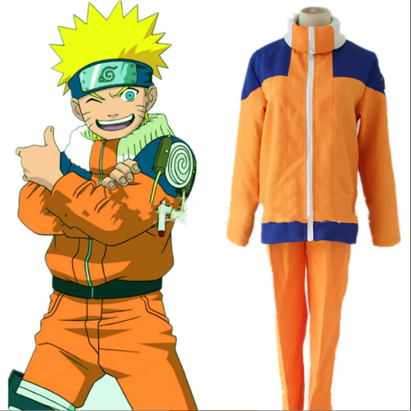 Anime Cosplay Naruto Cosplay Kostiumų Uzumaki Naruto Apranga Pilnas Komplektas Striukė Viršuje Kelnės Šalies Helovinas Kostiumas Vyrams Suaugusiųjų