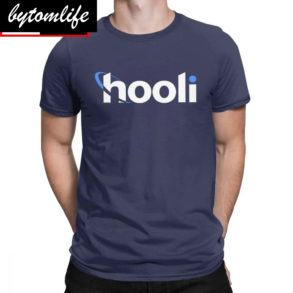 Hooli Logotipas Silicio Slėnyje T-Marškinėliai Vyrams, Aviato Geek Tv Vėpla Richard Humoro Medvilnė Tee Trumpas Rankovės Marškinėliai Idėja Viršūnės