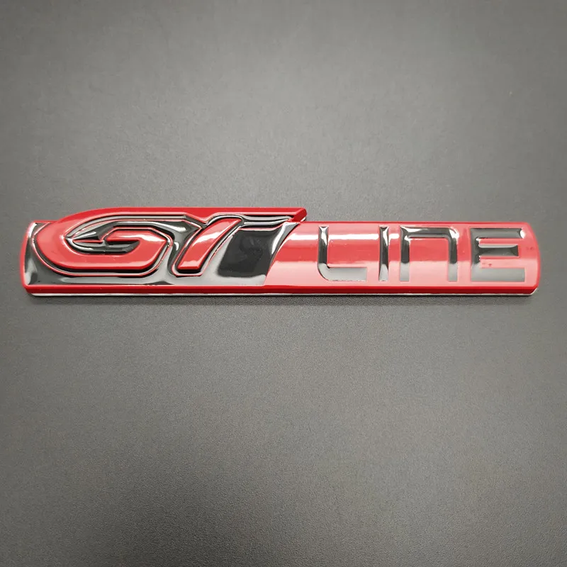 3d metalo Automobilių Lipdukas GT Line 