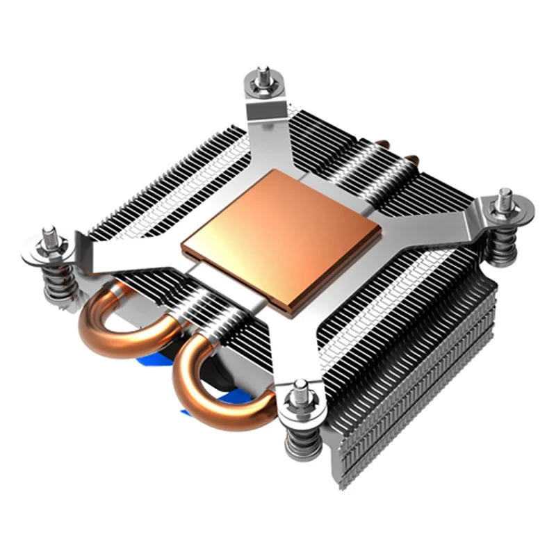 Pccooler S85 2 heatpipe ultra-plonas 80mm PWM ventiliatorius HTPC 1U mini atveju all-in-one aušinimo Intel Socket 775 115x CPU aušintuvas