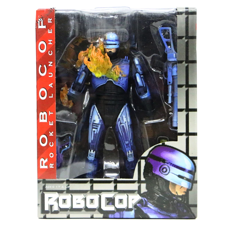 Robocop Pav NECA Robocop VS Terminator Serijos 2 Mūšio Sugadintas Liepsnosvaidis Veiksmų FigureCollectable Modelis Žaislas 18cm