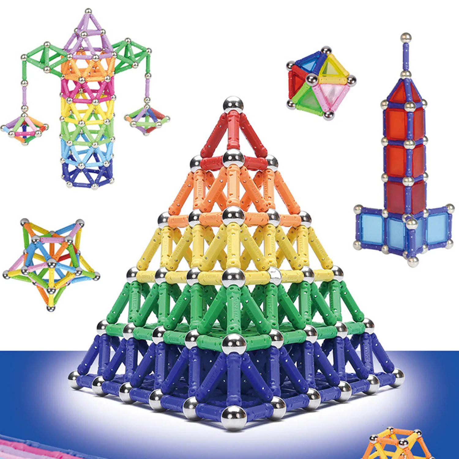 350PCS Juokinga Magnetiniai Blokai Lazdos Nustatyti Švietimo Žaislas Vaikams, Vaikų Berniukų, Mergaičių Gimtadienis, Kalėdos, Magnetas Dovana