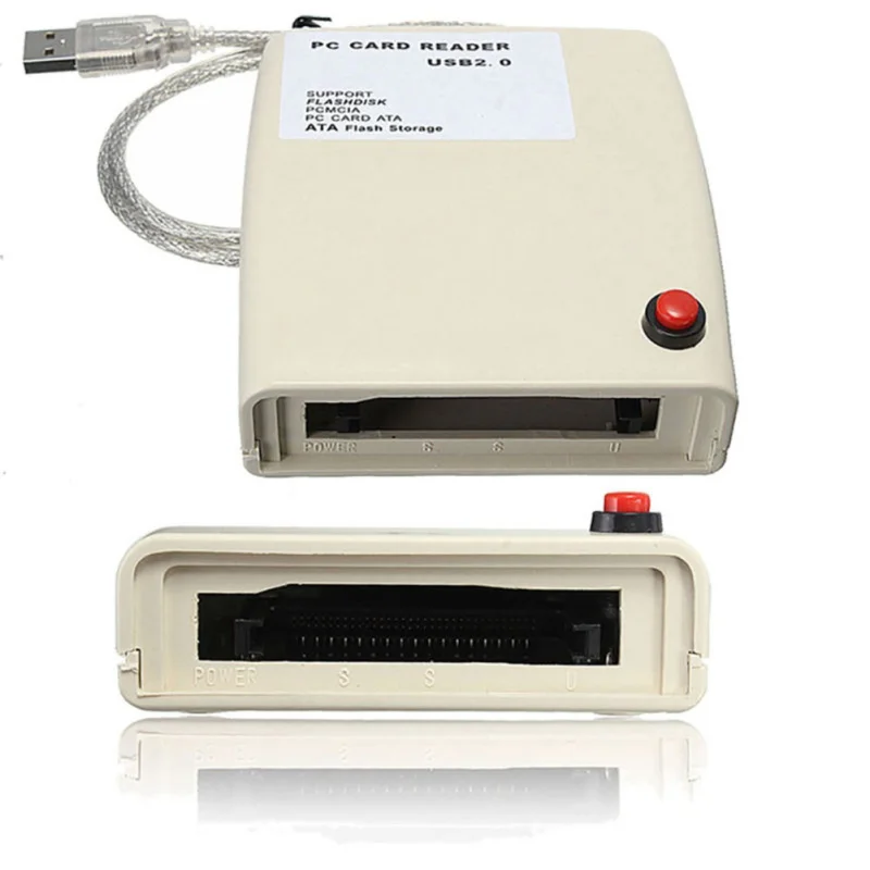 USB 2.0 į 68 Pin PCMCIA ATA Flash Disko Atminties Kortelių Skaitytuvas Adapteris Keitiklis, Skirtas Windows