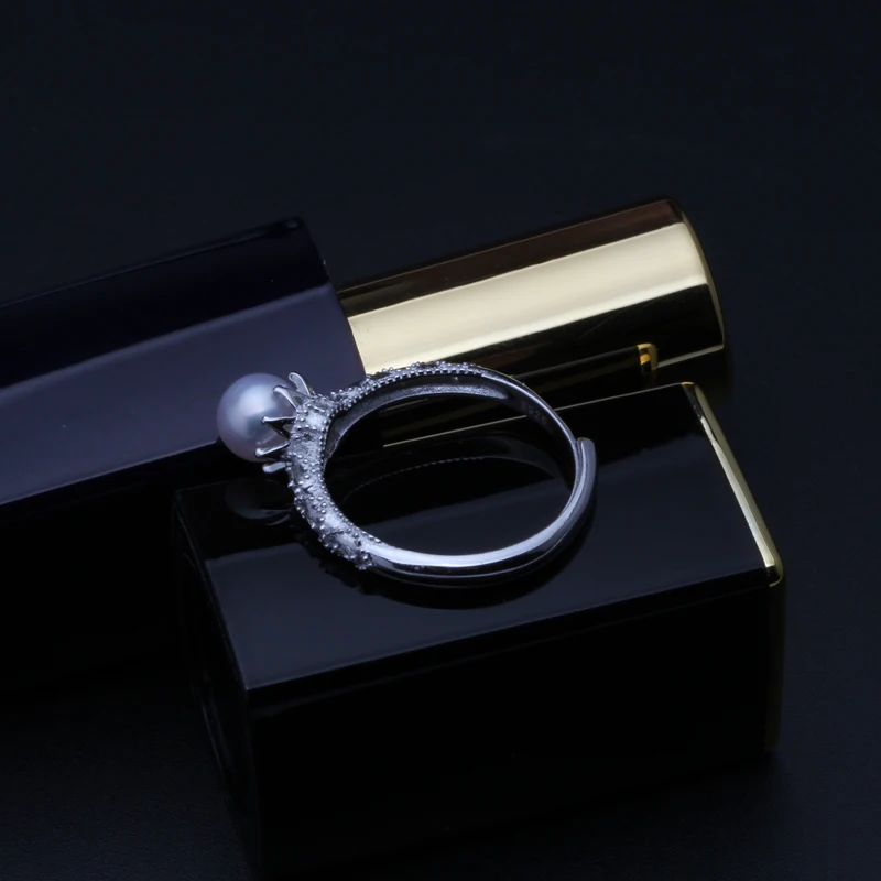Prabanga opalas žiedas moterims,natūralios balta/rožinė/violetinė gėlavandenių perlų žiedas papuošalai kolonėlė,925 sidabro spalvos vestuvinis žiedas
