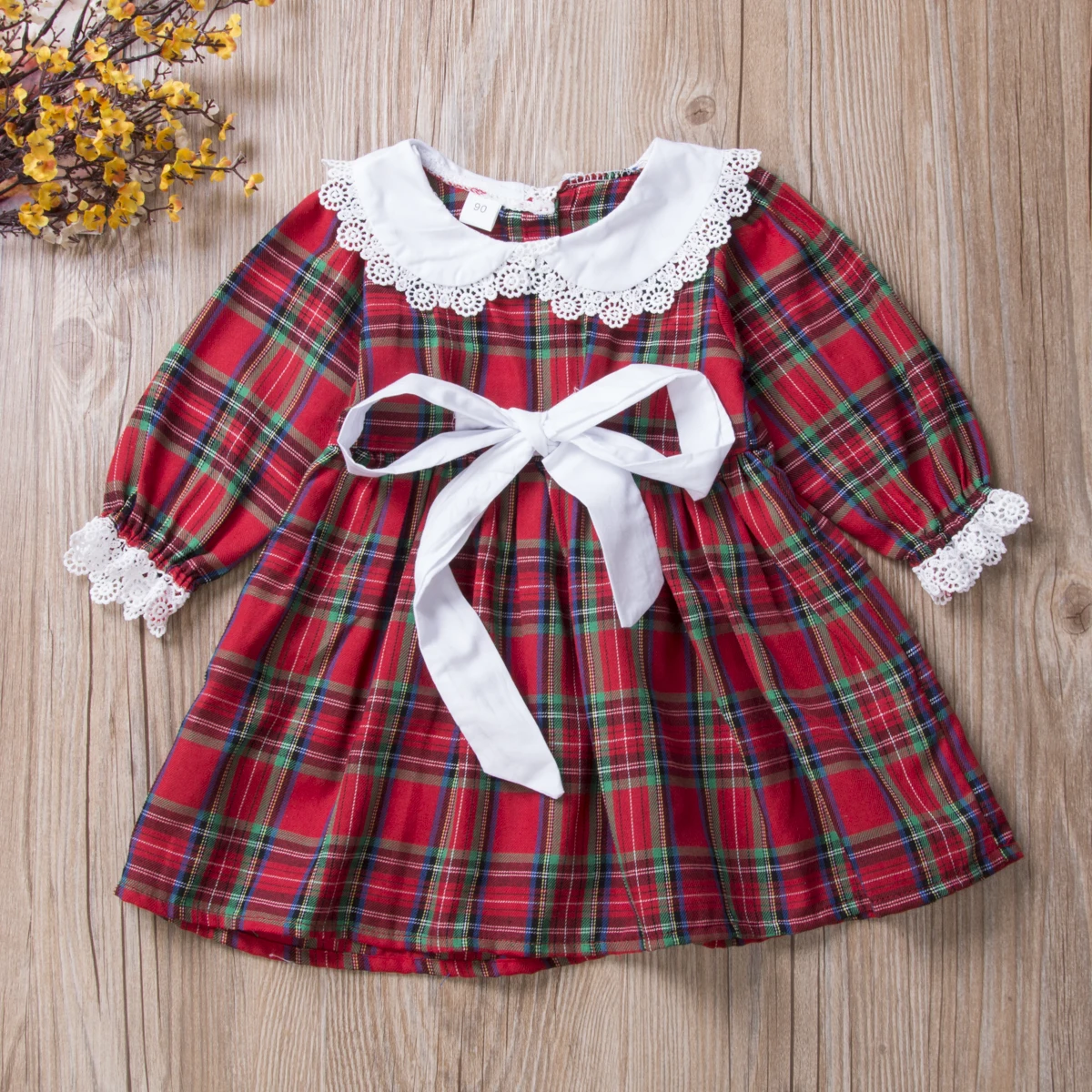 Naujausias Atvykimo Kūdikis, Kalėdų Drabužius Little Big Sister Bamblys Vaikas Baby Girl Romper Apranga Kalėdų Suknelė Drabužius 0-6T