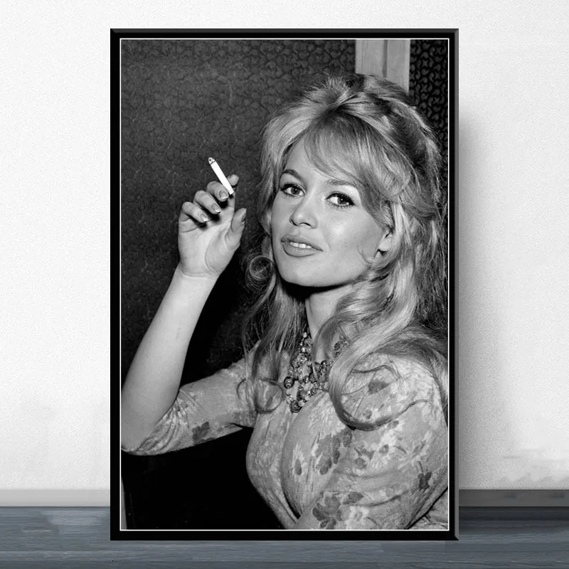 Brigitte Bardot Kino Žvaigždė Aktorė, Modelis, Juoda Balta Plakatus Spausdina Nuotraukas Ant Sienos Derliaus Apdaila, Namų Dekoro Tableau