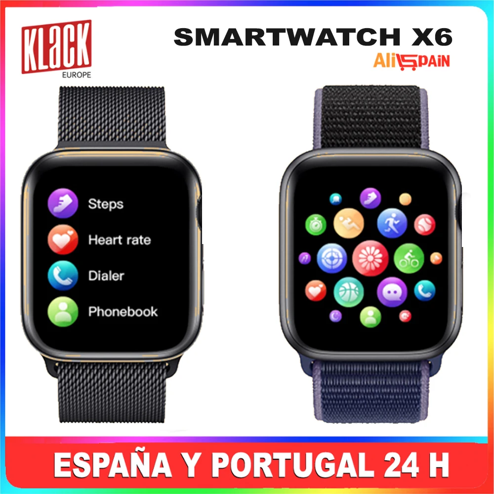 Smart Watch Vyrų, Moterų 2020 M. X6 Smartwatch Sporto Ispanija Šiuolaikinės Skaitmeninės Veikia Klack