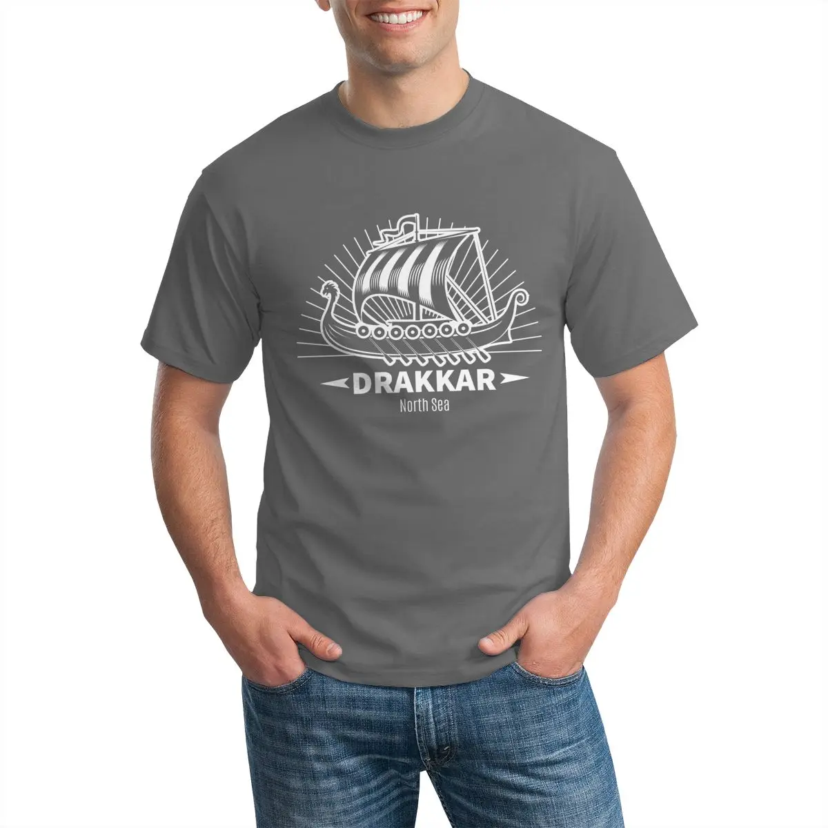 Kanpa Vyrų Aukštos Kokybės Viking simbolis T-shirt Naujo Dizaino Gatvės Stilius, Spausdinta Vyrų T Shirts O-kaklo Megztiniai Streetwear