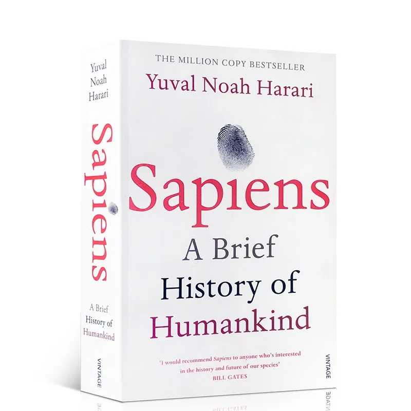 Sapiens Trumpa Istorija Žmonijos Yuval Nojus Harari anglų kalbos Knygų Antropologinės Istorijos Knygas Užklasinė Skaitymo Knyga