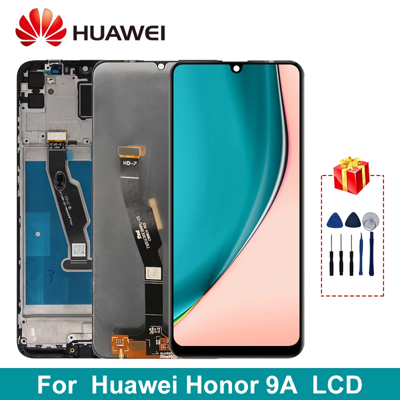 Pradinio Ekrano Garbę 9A LCD Jutiklinis Ekranas skaitmeninis keitiklis Skirtas HUAWEI Y6P 2020 M. ŽŪM-LX9 atsarginės Dalys